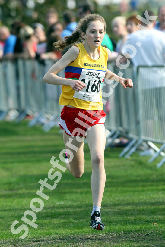 Bronwen Owen (Scarbrough AC), under-15 girls, Northern Cross Country Relay, Graves Park, Sheffield
